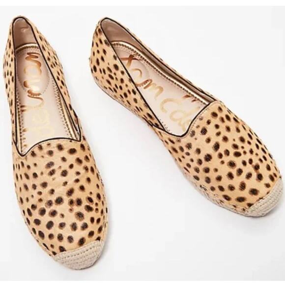 Sam Edelman Kesia Animal Print Slip-On Espadrilles Size 6.5 - Picture 1 of 8